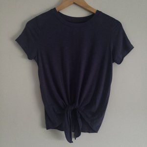 Women's American Eagle Tie up T-Shirt Blue